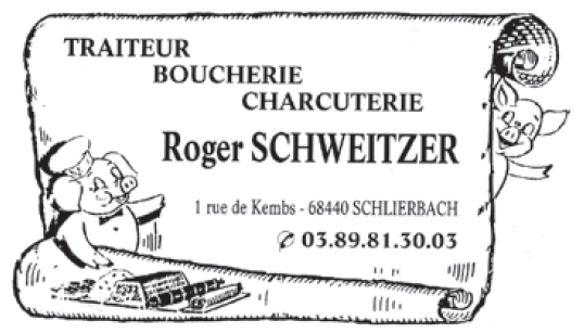 Logo Roger Schweitzer - traiteur boucherie charcuterie - Schlierbach