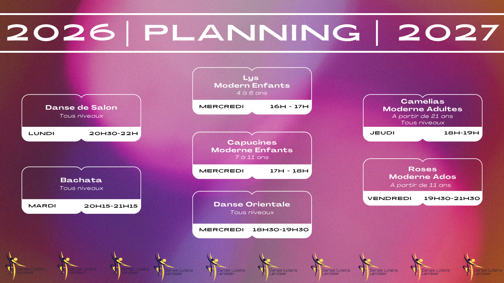 26-27 - Rentrée - Planning Bannière